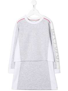 BOSS Kidswear платье-толстовка в стиле колор-блок