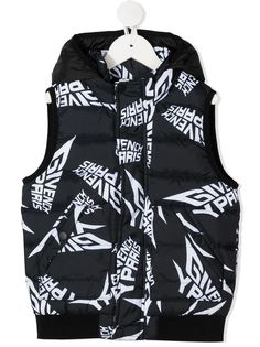 Givenchy Kids куртка с графичным принтом и капюшоном