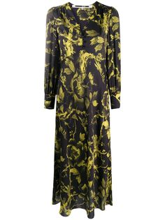 McQ Swallow платье макси с цветочным принтом Alexander McQueen