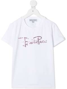 Emilio Pucci Junior футболка с вышитым логотипом