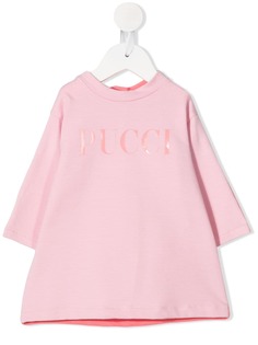 Emilio Pucci Junior платье А-силуэта с логотипом