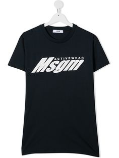 Msgm Kids футболка с логотипом