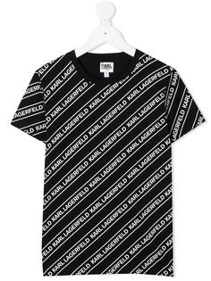 Karl Lagerfeld Kids футболка с логотипом