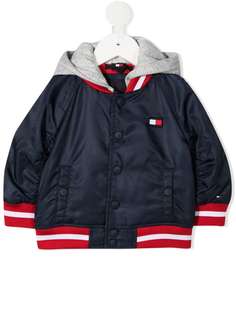 Tommy Hilfiger Junior бомбер с капюшоном