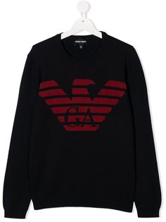 Emporio Armani Kids футболка с круглым вырезом и логотипом