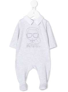 Karl Lagerfeld Kids ромпер с логотипом