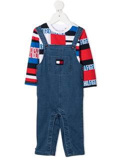 Tommy Hilfiger Junior комбинезон с вышитым логотипом