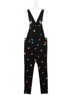 Stella McCartney Kids вельветовый комбинезон с принтом и блестками
