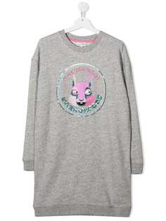The Marc Jacobs Kids платье-свитер с вышитым логотипом