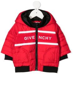 Givenchy Kids пуховик с логотипом