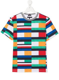 Tommy Hilfiger Junior футболка в стиле колор-блок