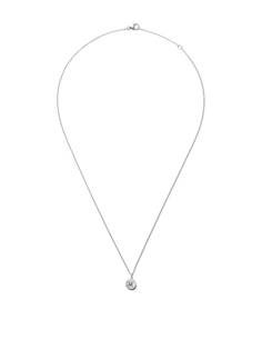 De Beers Jewellers 18kt white gold My First De Beers Aura diamond pendant necklace