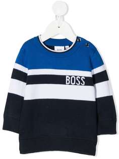 BOSS Kidswear джемпер с контрастными полосками