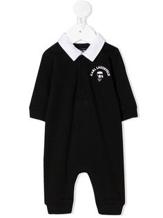 Karl Lagerfeld Kids ромпер с логотипом