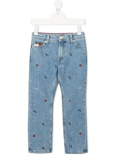 Tommy Hilfiger Junior джинсы с вышитым логотипом