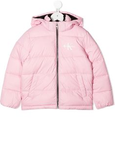 Calvin Klein Kids пуховик с капюшоном