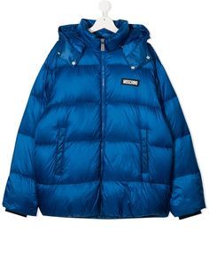 Moschino Kids пуховик на молнии