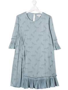 Stella McCartney Kids расклешенное платье с принтом