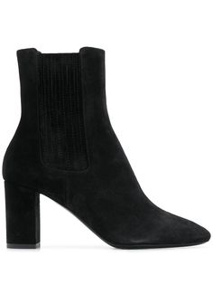 Saint Laurent ботильоны с миндалевидным носком