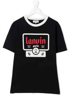 LANVIN Enfant футболка из органического хлопка с принтом