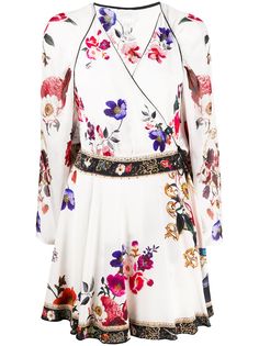 Camilla платье мини с запахом и цветочным принтом