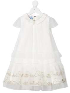 Mi Mi Sol платье макси с вышитым логотипом