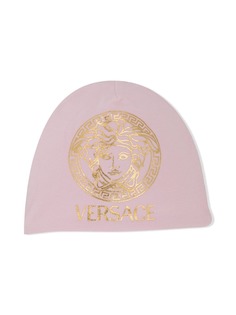 Versace Kids трикотажная шапка с декором Medusa