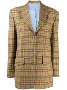 Acne Studios клетчатый блейзер оверсайз