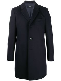 Boss Hugo Boss однобортное пальто длины миди