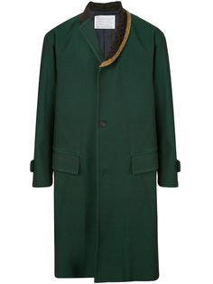 Kolor пальто с контрастными лацканами