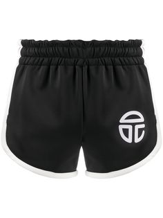 Telfar спортивные шорты с нашивкой-логотипом