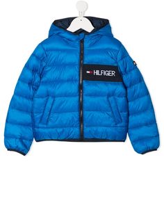 Tommy Hilfiger Junior пуховик с логотипом