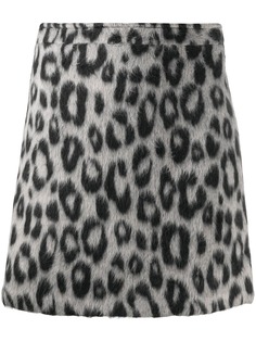 THE ANDAMANE юбка мини с леопардовым принтом