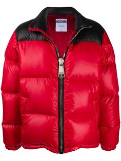 Moschino пуховик с логотипом