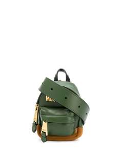 Moschino поясная сумка в форме рюкзака