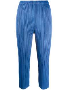 Pleats Please Issey Miyake укороченные плиссированные брюки