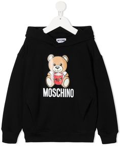 Moschino Kids худи с принтом