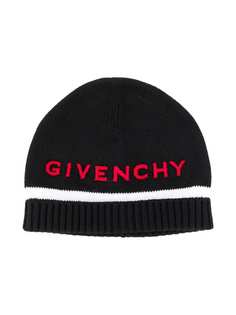 Givenchy Kids шапка бини с вышитым логотипом