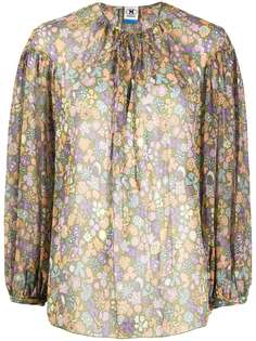 M Missoni шифоновая блузка с цветочным принтом