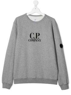 C.P. Company толстовка с круглым вырезом и логотипом