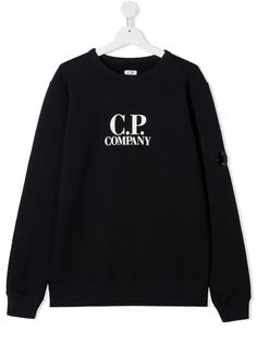 C.P. Company Kids толстовка с круглым вырезом и логотипом