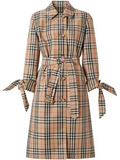 Burberry пальто в клетку Vintage Check