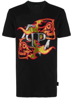 Philipp Plein рубашка с декором Skull