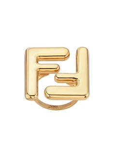 Fendi массивное кольцо с логотипом