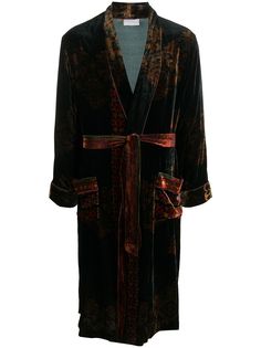Pierre-Louis Mascia бархатное кимоно с поясом