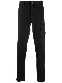 Stone Island брюки карго с нашивкой-логотипом