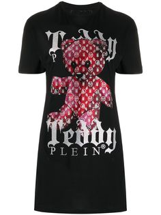 Philipp Plein платье-футболка с принтом