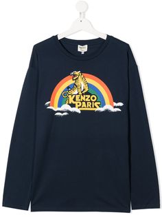 Kenzo Kids футболка с принтом