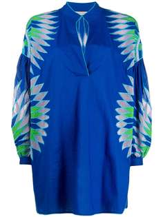 Emilio Pucci топ-кафтан с вышивкой