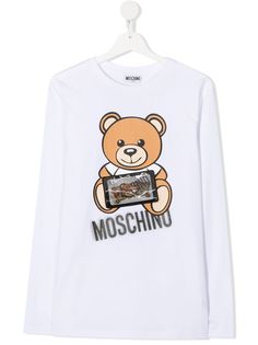 Moschino Kids футболка с длинными рукавами